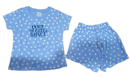 Baby Girl Printed Half Sleeves Top with Short