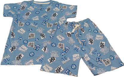Girls Printed Half Sleeve Cords Set