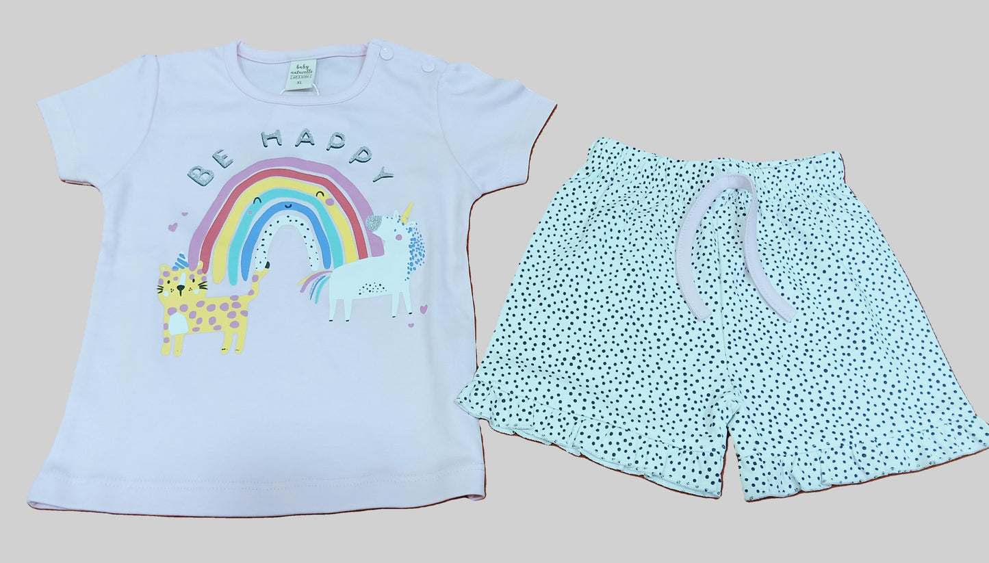 Baby Girl Printed Top with Short