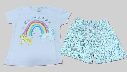 Baby Girl Printed Top with Short