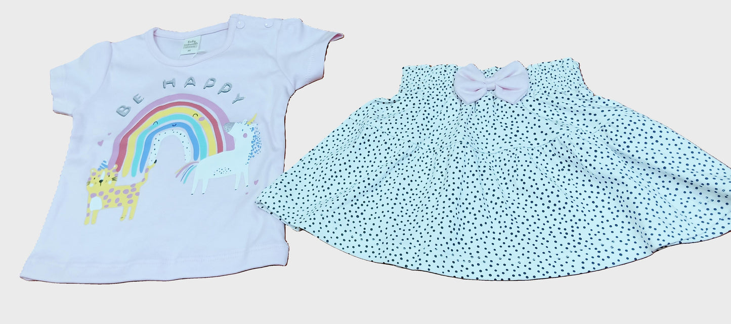 Baby Girl Printed Top with Short