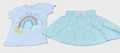 Baby Girl Printed Top with Short