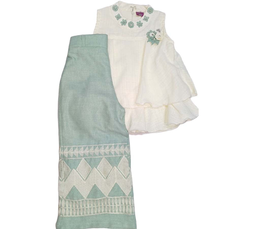 Baby Girl stylish Top with Plazo