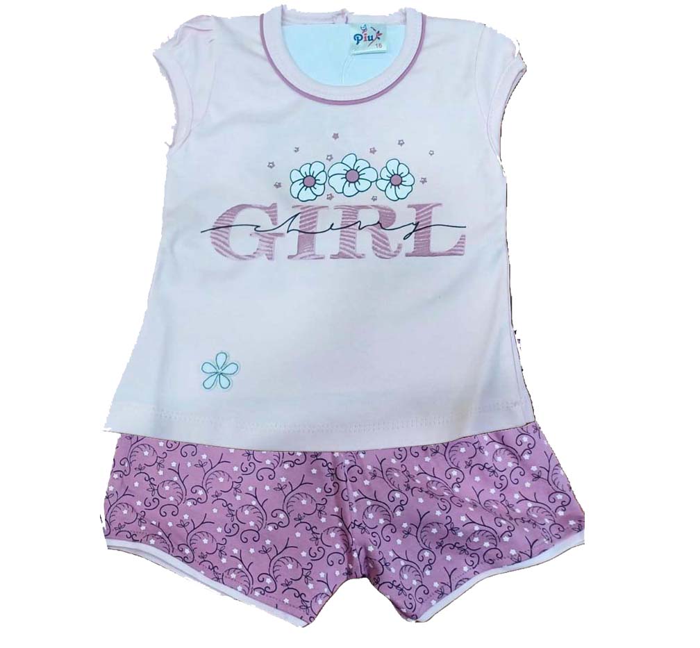 Girls Top & Shorts Set