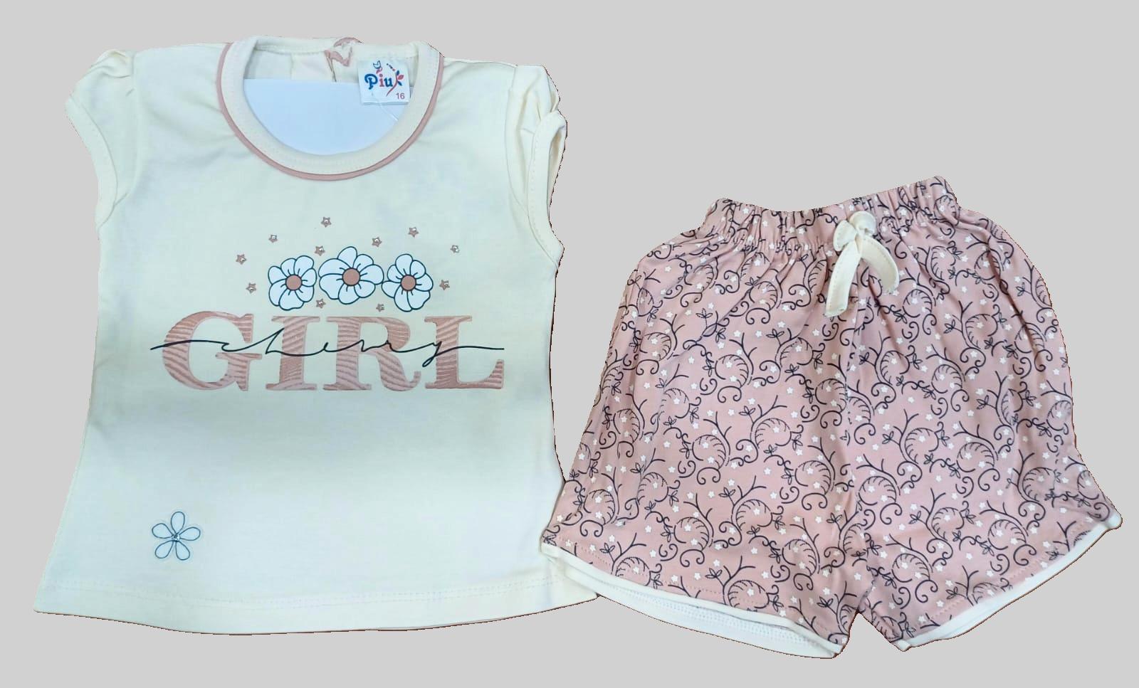 Girls Top & Shorts Set
