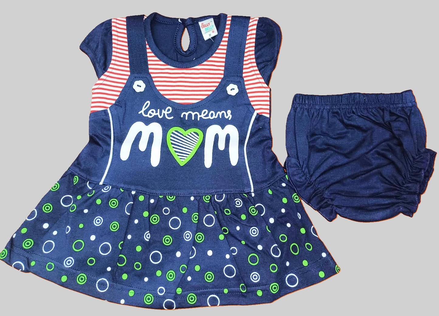 Girls Dungaree Type Frock With Panty