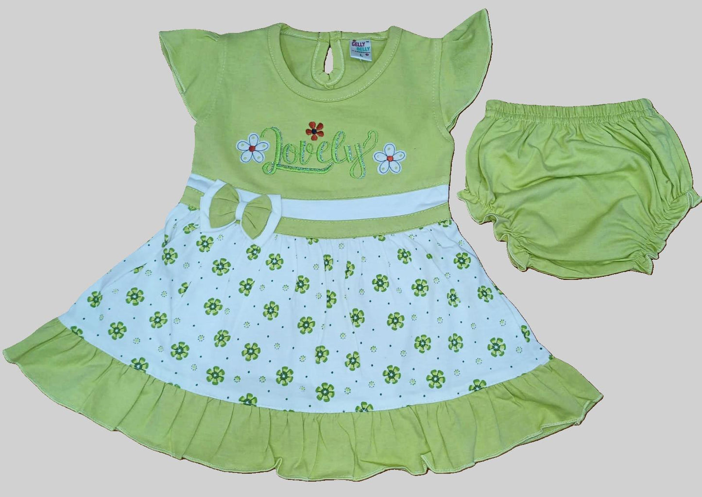 Girls Floral Print A-Line Dress