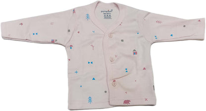 Pumposh New Born Front Open Printed Top set of 3