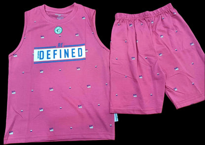 Sleeveless Tank T-Shirts & shorts set