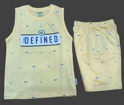 Sleeveless T-Shirt Set