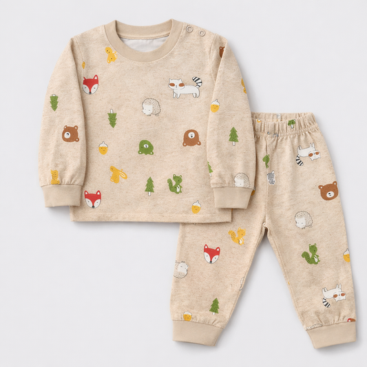 Krunchy Baby Boys Forest Animal Print Clothing Set - Cutypi
