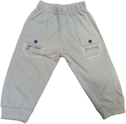 Boys Printed Cotton Clothing Set - Blue