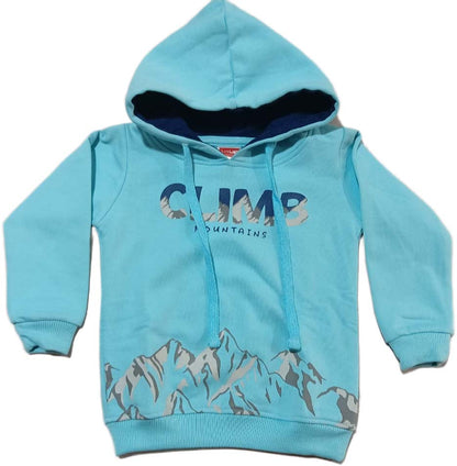 Hooded Full sleeves sweatshirt - Sky Blue