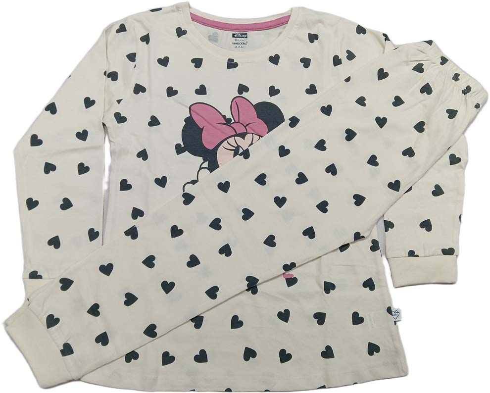 Buy Girls Disnep Printed Full Sleeves Top with Leggings - Cream