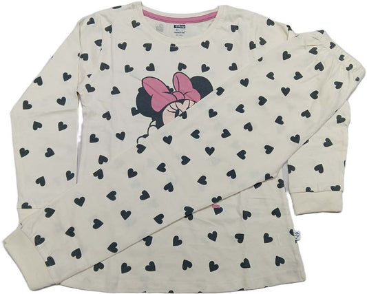 Buy Girls Disnep Printed Full Sleeves Top with Leggings - Cream