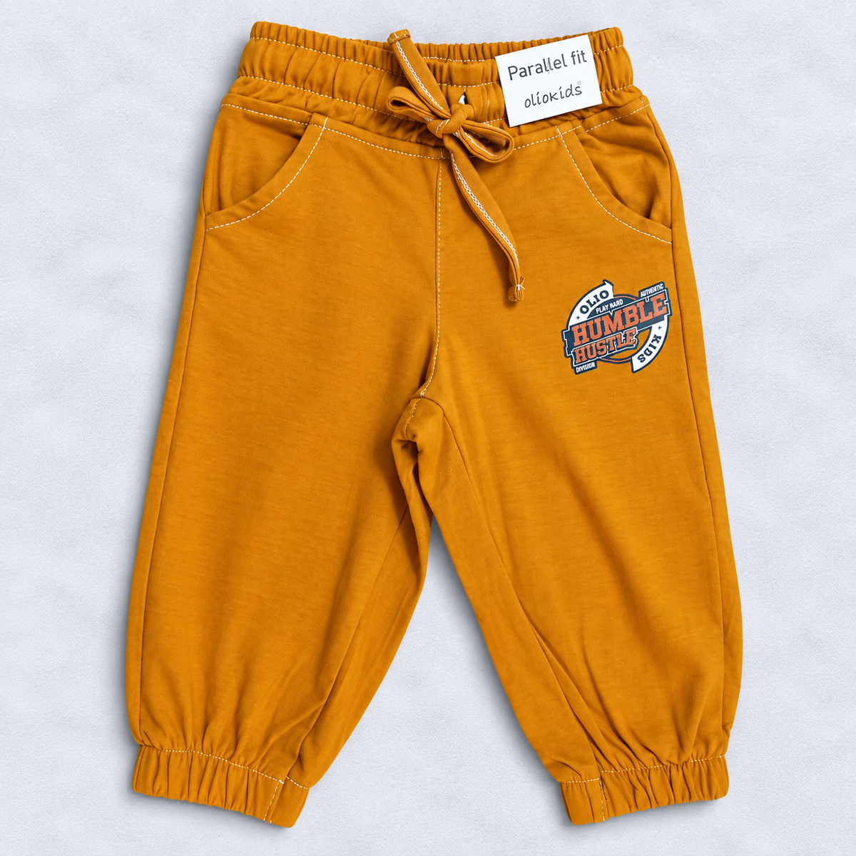 OlioKids Girls Pink Jogger Pants | Kids Casual Track Pants with Pockets