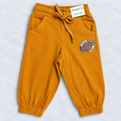 OlioKids Girls Pink Jogger Pants | Kids Casual Track Pants with Pockets