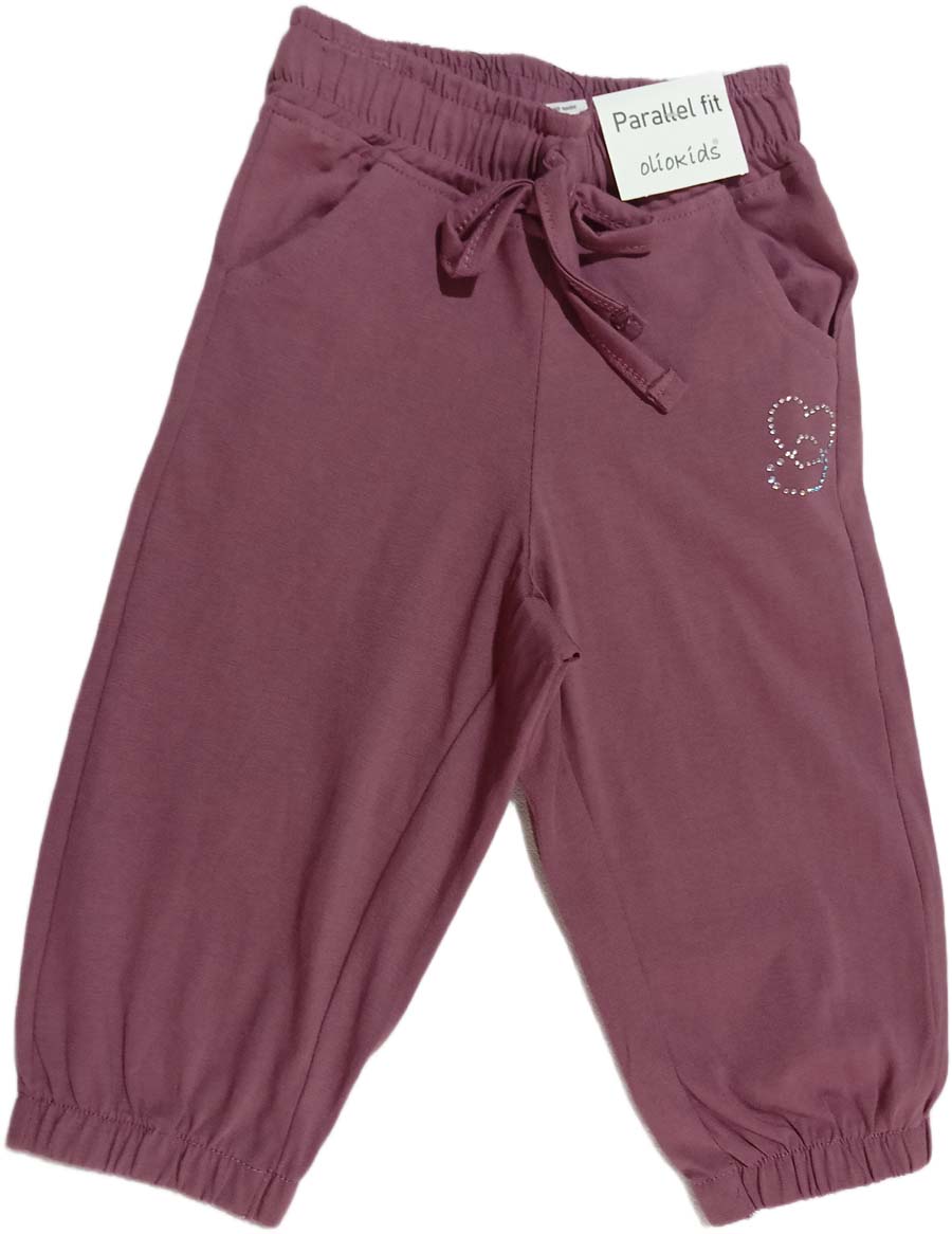 Cotton Trouser for Kids - Berry