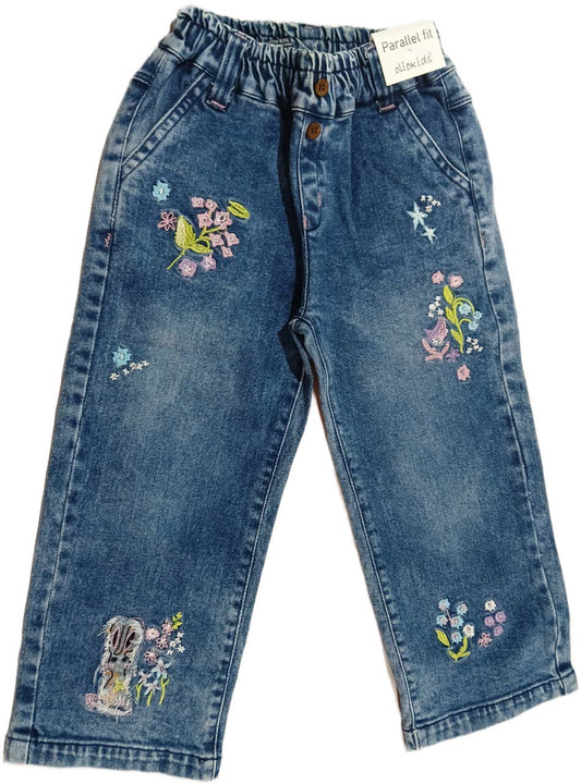 Girls Denim Washed Jeans Comfort Fit
