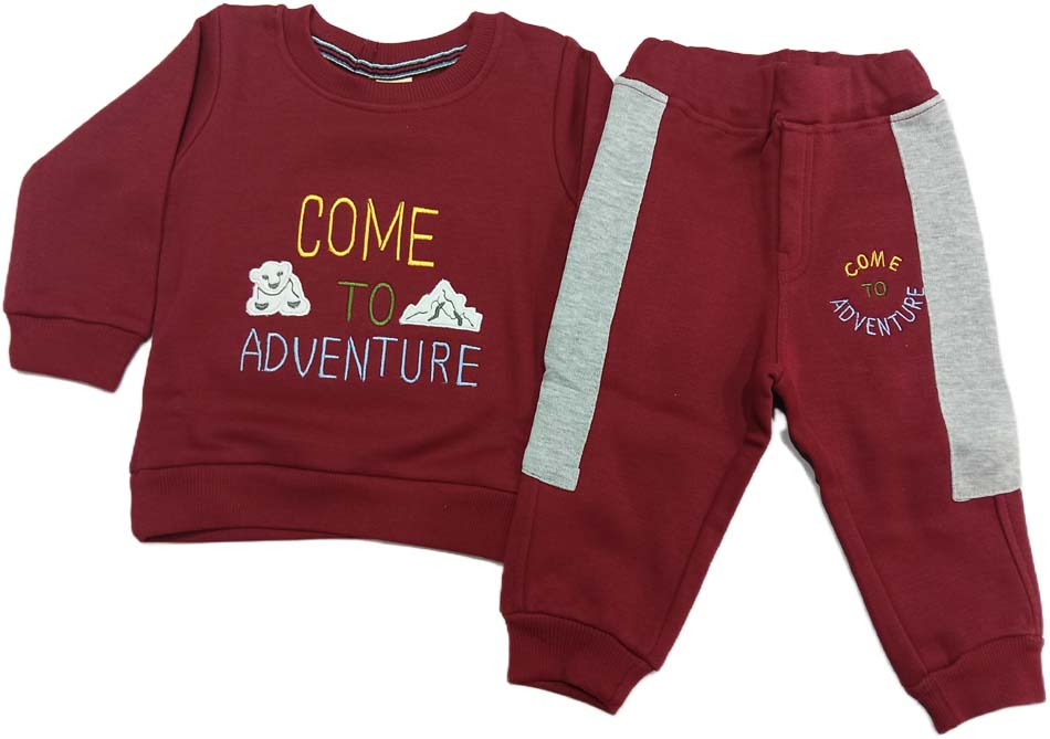 Buy Fleece Knit Full Sleeves Winter Wear - Maroon