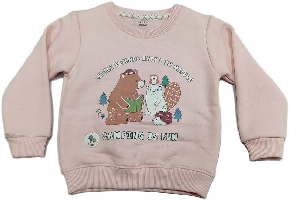 Buy CUCUMBER Fleece Knit Full Length Winter Wear Suit - Pink