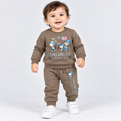 Cucumber Boys Winter Thermal Sweatshirt & Jogger Set | Cutypi