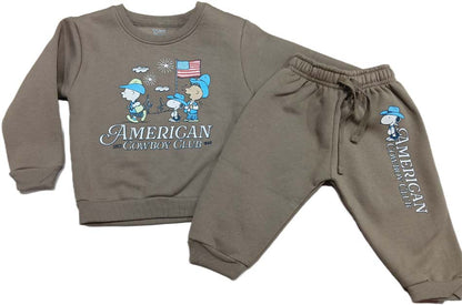 Buy CUCUMBER Fleece Knit Full Length Winter Wear Suit - olive green