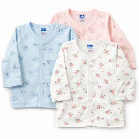Simply Infant Front Open top in pastel hues - Set of 3 - Cutypi