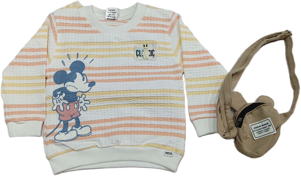 Boys Full Sleeves Round Neck Printed T-Shirt with Pant