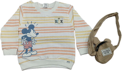 Boys Full Sleeves Round Neck Printed T-Shirt with Pant