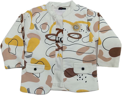 Boys Print Suit Set - Jacket,Pant & T shirt