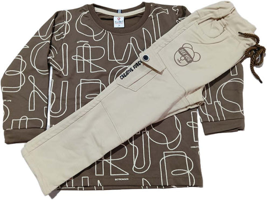 Buy Juniors Graphics Print Full SleevesT-Shirt with Pant