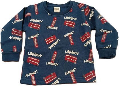 Buy Printed Sweatshirts with Joggers - Blue