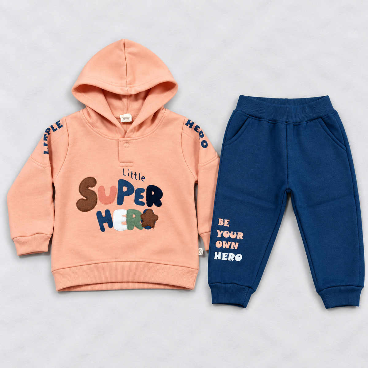 Krunchy Kids Winter Hooded Sweatshirt & Pant Set – Little Super Hero | Cutypi