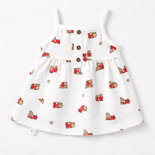 Baby Girl Printed Cotton Dress Sleeveless Summer Dress
