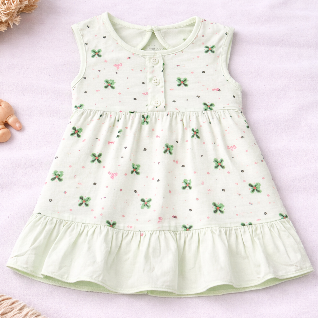 Hazelnut Baby Girl Cotton A-line Dress ƒ?? Soft, Cute & Comfortable - Cutypi