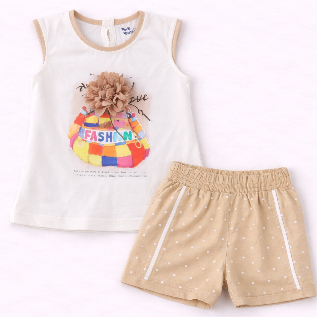 Dots Baby Girls Top & Shorts Set ƒ?? Cute Summer Style - Cutypi