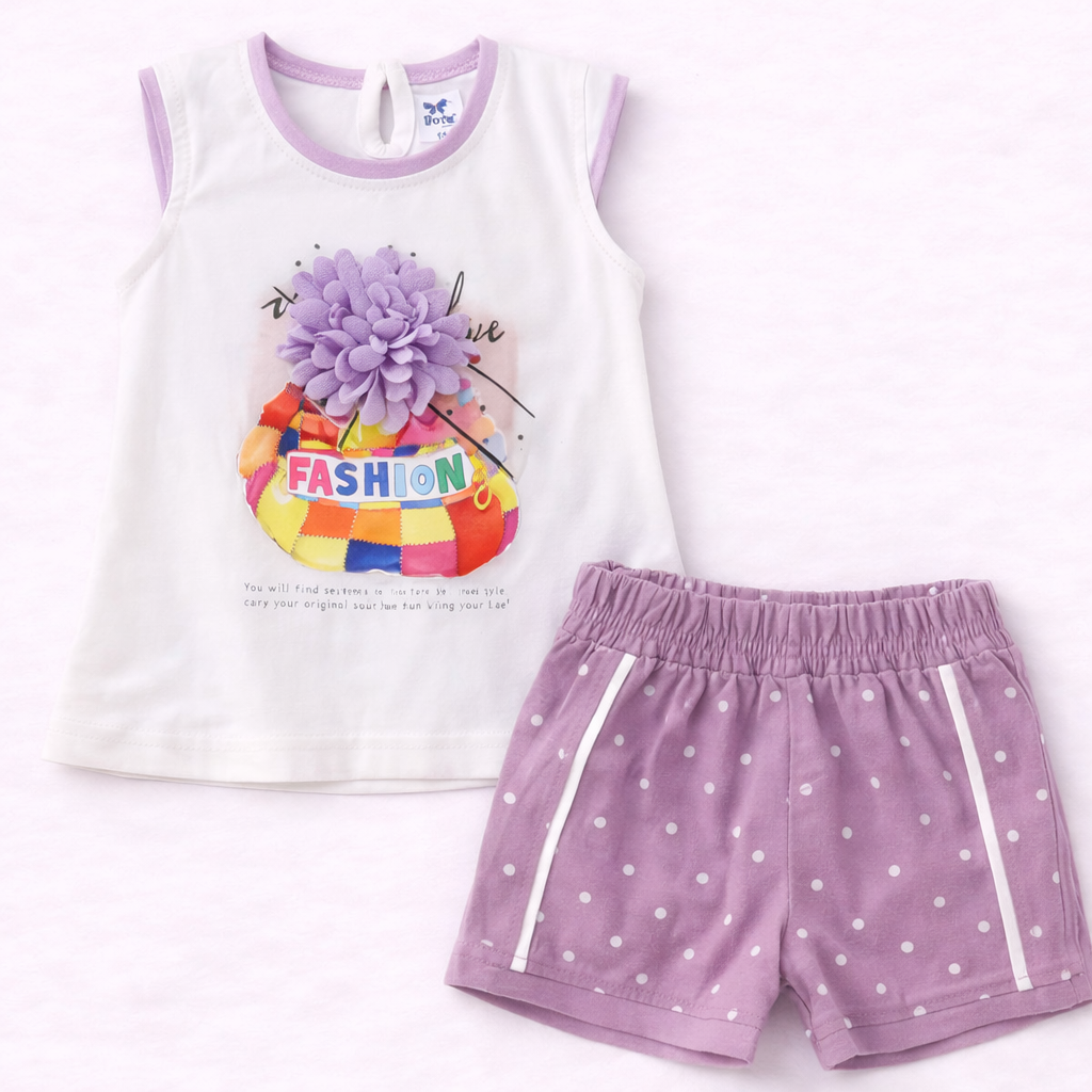 Dots Baby Girls Top & Shorts Set ƒ?? Cute Summer Style - Cutypi