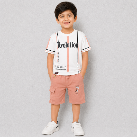 Boys Printed T-Shirt & Shorts Set | Casual Summer Outfit | Cutypi.com