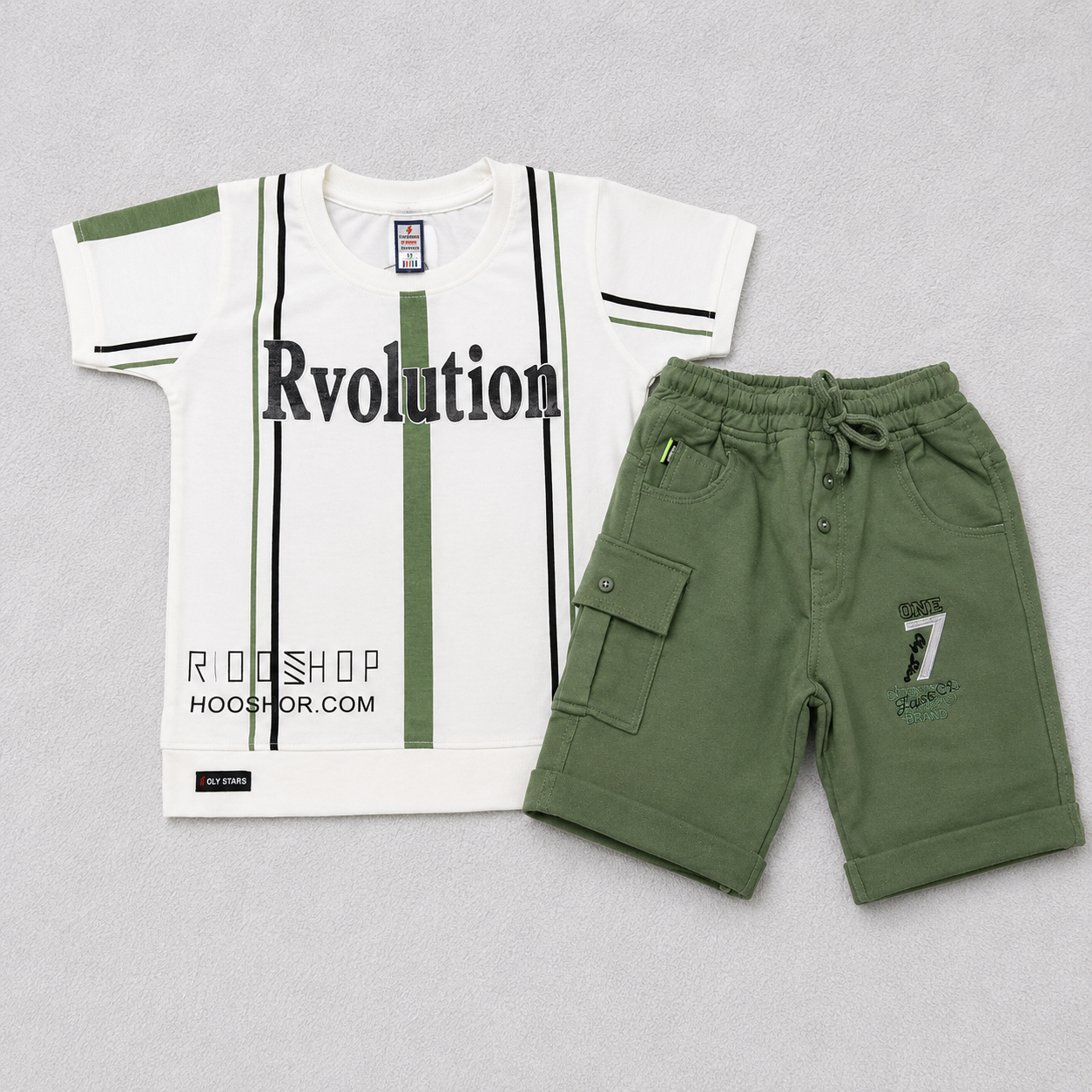Boys Printed T-Shirt & Shorts Set | Casual Summer Wear