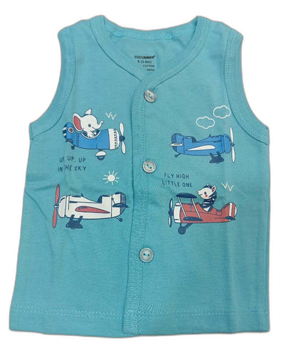 Newborn Jhabla Cotton Fly High Printed T Shirt with short