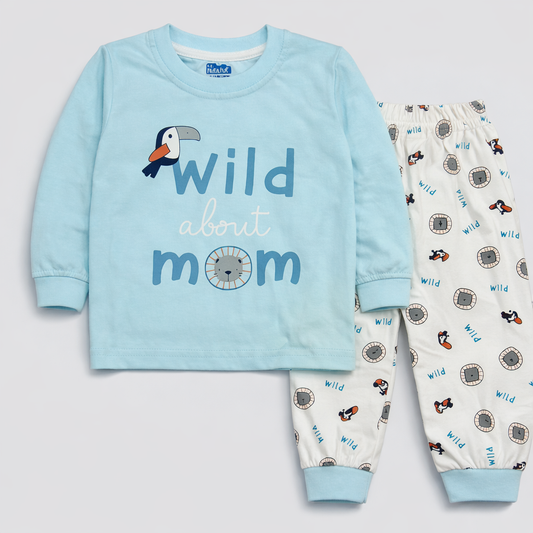 Natkhat Mom Kids Co-Ord Set – Toucan Print Cotton Top & Joggers  - Cutypi